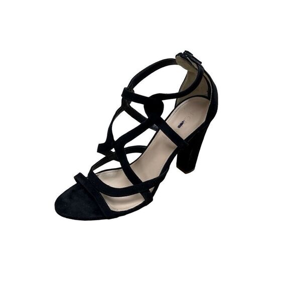 🌟75% OFF🌟 J.Crew Strap Black Suede Leather Sandals - Picture 1 of 3